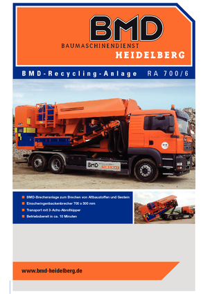 Установки для переробки щебеню BMD RA 700/6