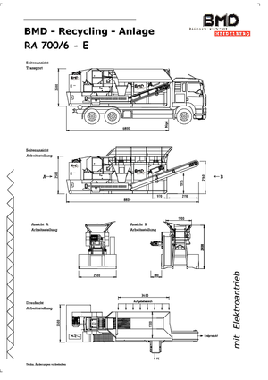 Установки для переробки щебеню BMD RA 700/6 E