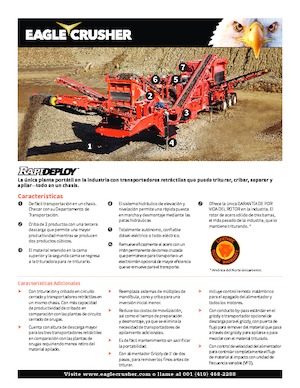 Установки для переробки щебеню Eagle Crusher Rapid-Deploy 
