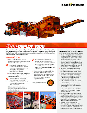 Установки для переробки щебеню Eagle Crusher RapiDeploy 1000