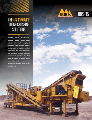 Установки для переробки щебеню IROCK  RDS-15