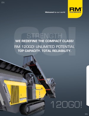 Установки для переробки щебеню Rubble Master RM 120GO!