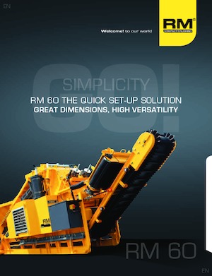 Установки для переробки щебеню Rubble Master RM 60