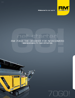 Установки для переробки щебеню Rubble Master RM 70 GO!