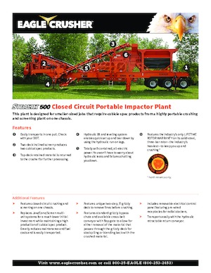 Установки для переробки щебеню Eagle Crusher Stealth 500 CC