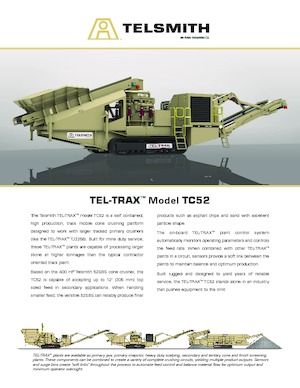 Установки для переробки щебеню Telsmith TC52