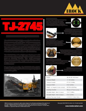 Установки для переробки щебеню IROCK  TJ-2745