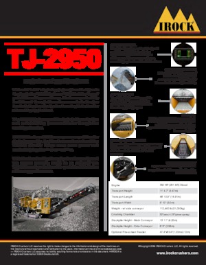 Установки для переробки щебеню IROCK  TJ-2950