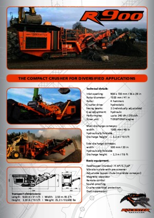 Установки для переробки щебеню Rockster R900 