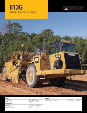 Скрепери Caterpillar 613G