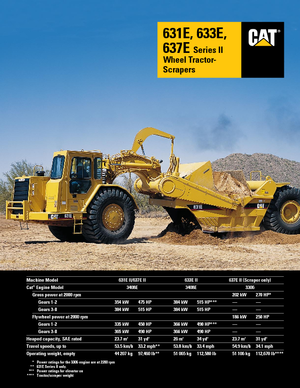 Скрепери Caterpillar 637 E ll