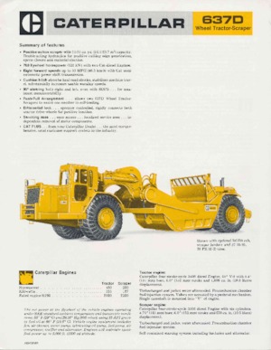Скрепери Caterpillar 637D