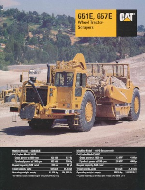 Скрепери Caterpillar 651E