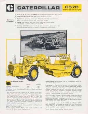 Скрепери Caterpillar 657B