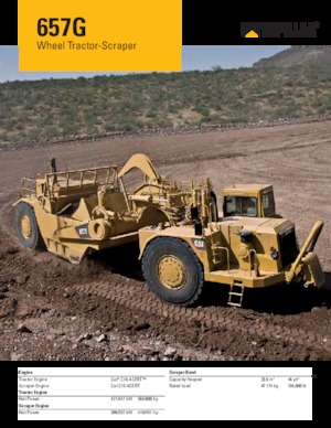 Скрепери Caterpillar 657G 