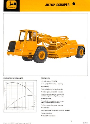 Скрепери John Deere Construction JD762
