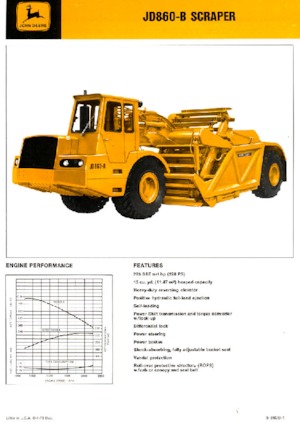 Скрепери John Deere Construction JD860-B