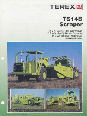 Скрепери Terex TS14B