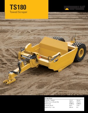 Скрепери Caterpillar TS180