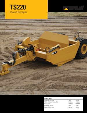 Скрепери Caterpillar TS220