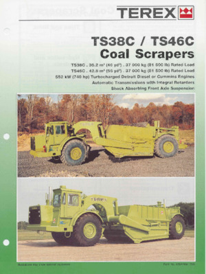 Скрепери Terex TS38C