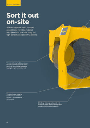 Просіювальні ківш-корзини Epiroc BS 1600