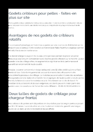 Просіювальні ківш-корзини Epiroc BS 1600