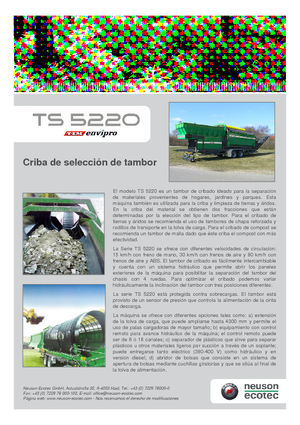 сортувальні установки Neuson-Ecotec TS 5220 LS
