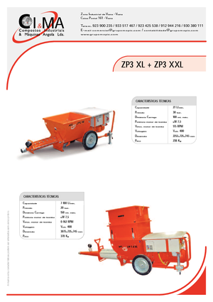 Гвинтові конвеєрні насоси PFT ZP 3 XXL FU