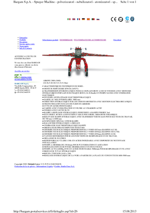 Самохідні польові обприскувачі Bargam Airone 2000