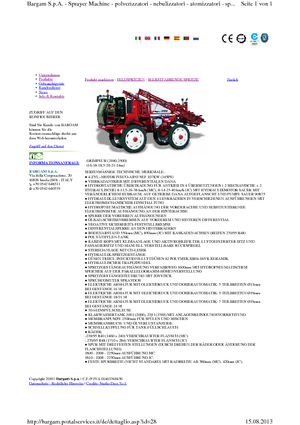 Самохідні польові обприскувачі Bargam Grimpeur 2500 MC