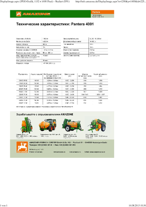 Самохідні польові обприскувачі Amazone Pantera 4001 (33)