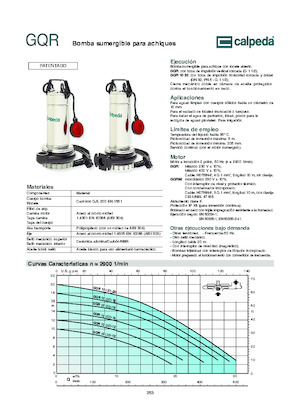 Каналізаційні насоси Calpeda GQR 10-16