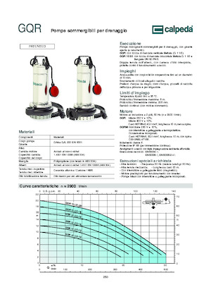 Каналізаційні насоси Calpeda GQR 10-16