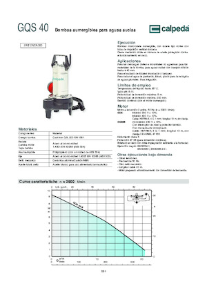 Каналізаційні насоси Calpeda GQV 50-8