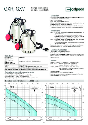 Каналізаційні насоси Calpeda GXVM 25-6