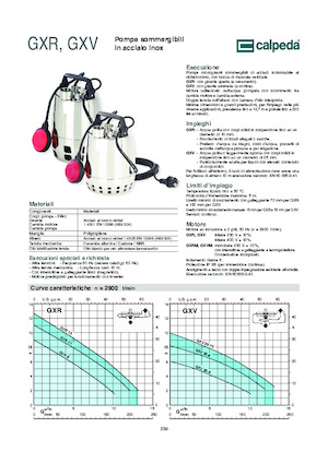 Каналізаційні насоси Calpeda GXVM 25-6