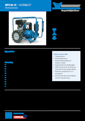 Каналізаційні насоси Heide-Pumpen MPH 80-1E