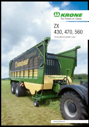 Спрощені причепи для силосу Krone ZX 470 GD 