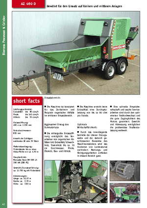 Подрібнювальні машини Jenz AZ 460 D