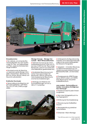 Подрібнювальні машини Jenz BA 965 DXL