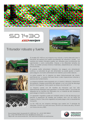 Подрібнювальні машини Neuson-Ecotec SD 1430