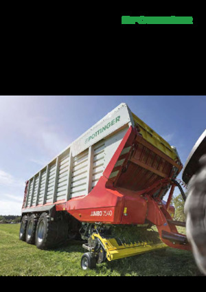 Спрощені причепи для силосу Pöttinger Jumbo 7400