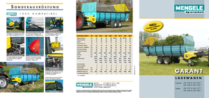 Спрощені причепи для силосу Mengele LW 534