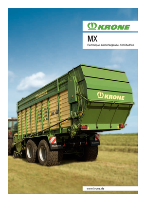 Спрощені причепи для силосу Krone MX 350 GD