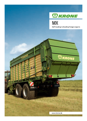 Спрощені причепи для силосу Krone MX 350 GD