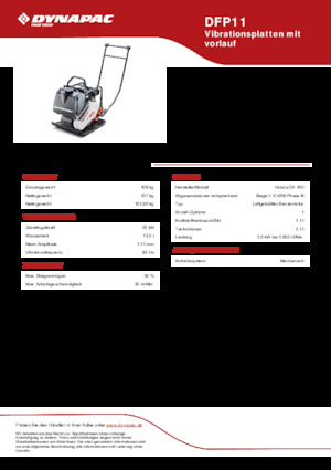 Односпрямовані віброплити Dynapac DFP11