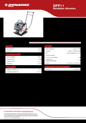Односпрямовані віброплити Dynapac DFP11