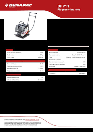 Односпрямовані віброплити Dynapac DFP11