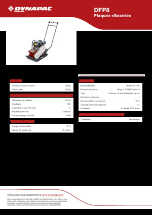 Односпрямовані віброплити Dynapac DFP8